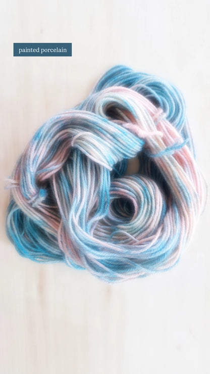 Ready-to-Ship | One-of-a-Kind Hand-Dyed Yarn Skeins | Worsted (Weight 4) on Peruvian Highland Wool