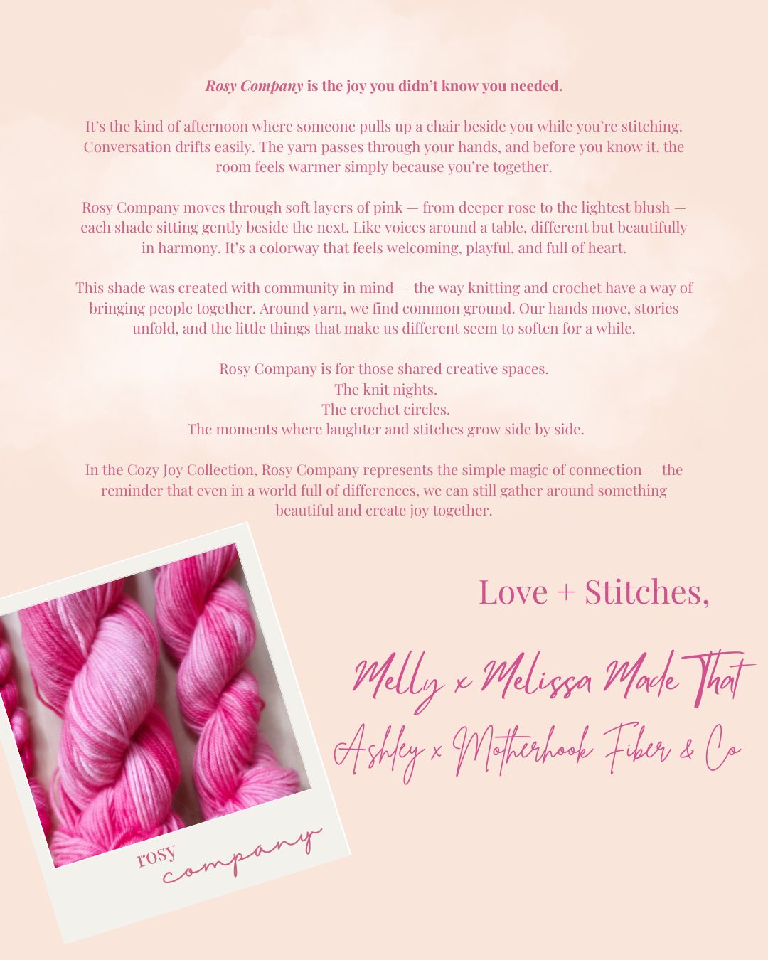 PRE-ORDER — Rosy Company