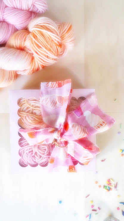 The Birthday Cake Box | Mini Yarn Cake Bundle