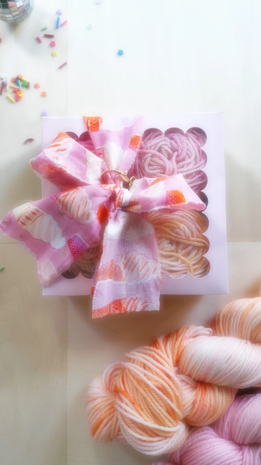The Birthday Cake Box | Mini Yarn Cake Bundle